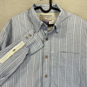Alexander Julian Private Reserve XXL Shirt Italian Cotton Striped Button‎ Down